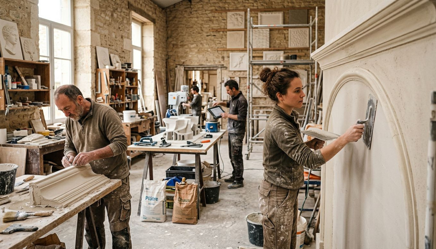 Le plâtre moderne : entre tradition artisanale et innovations techniques