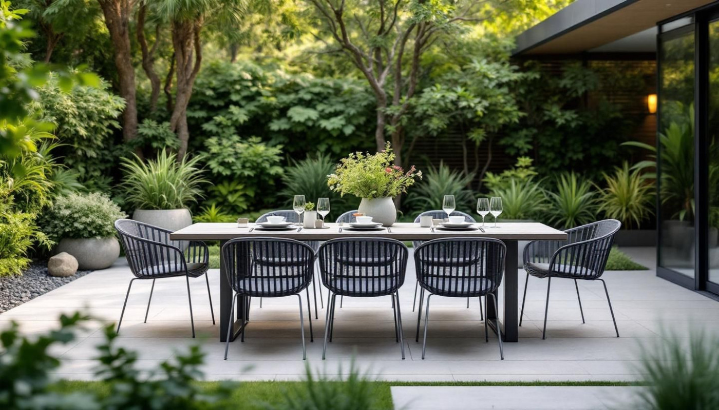 Maximiser l'espace extérieur : choix astucieux de tables de jardin